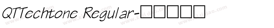 QTTechtone Regular字体转换
